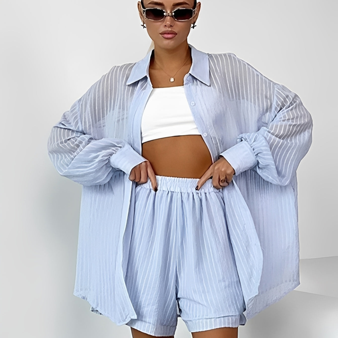 Sally - Cozy women's two-piece outfit