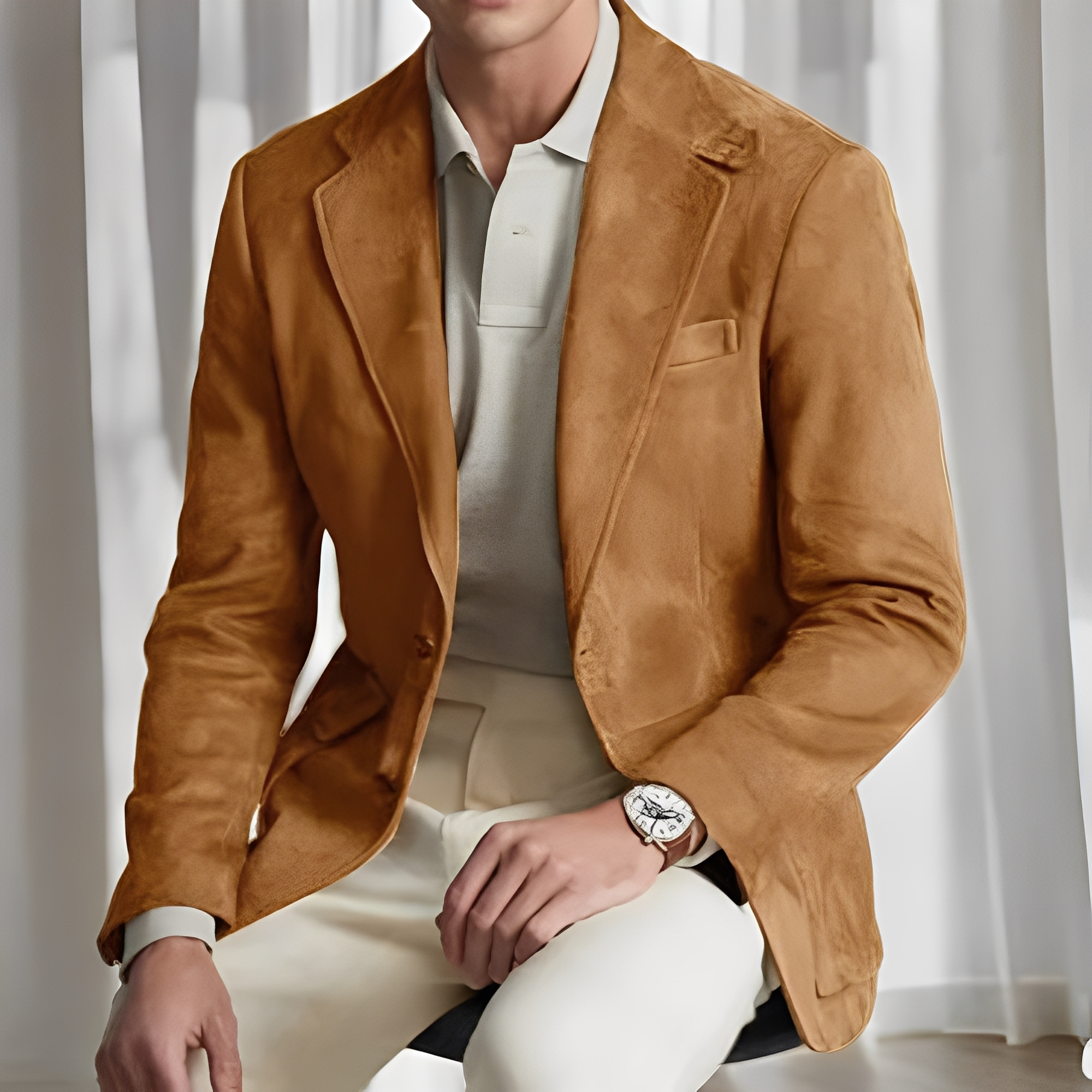 Martin - Elegant suit jacket with button for men