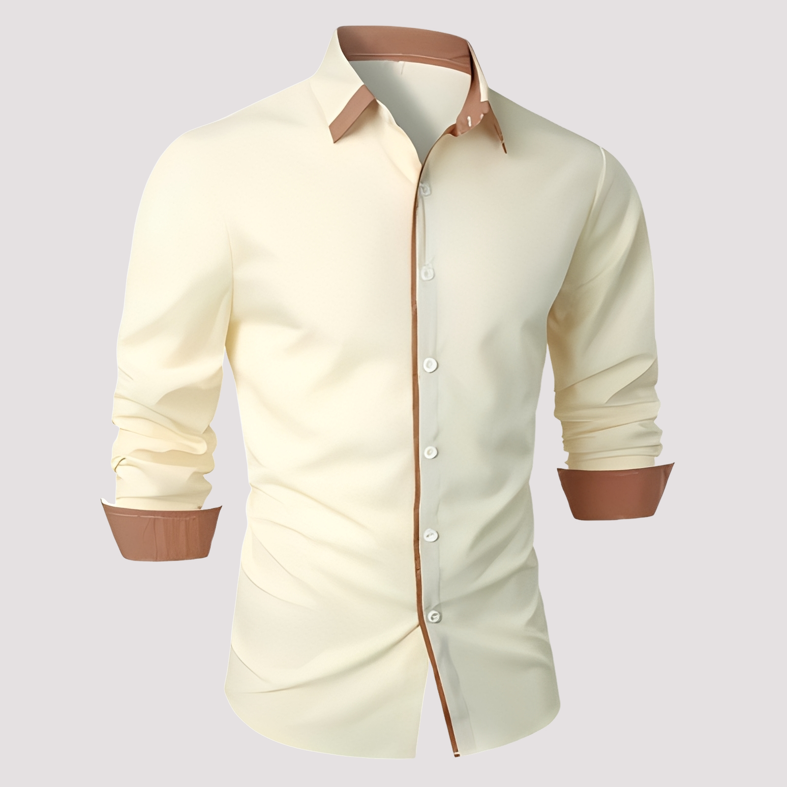 Samuel - Fashionable Long-Sleeve Men's Overshirt