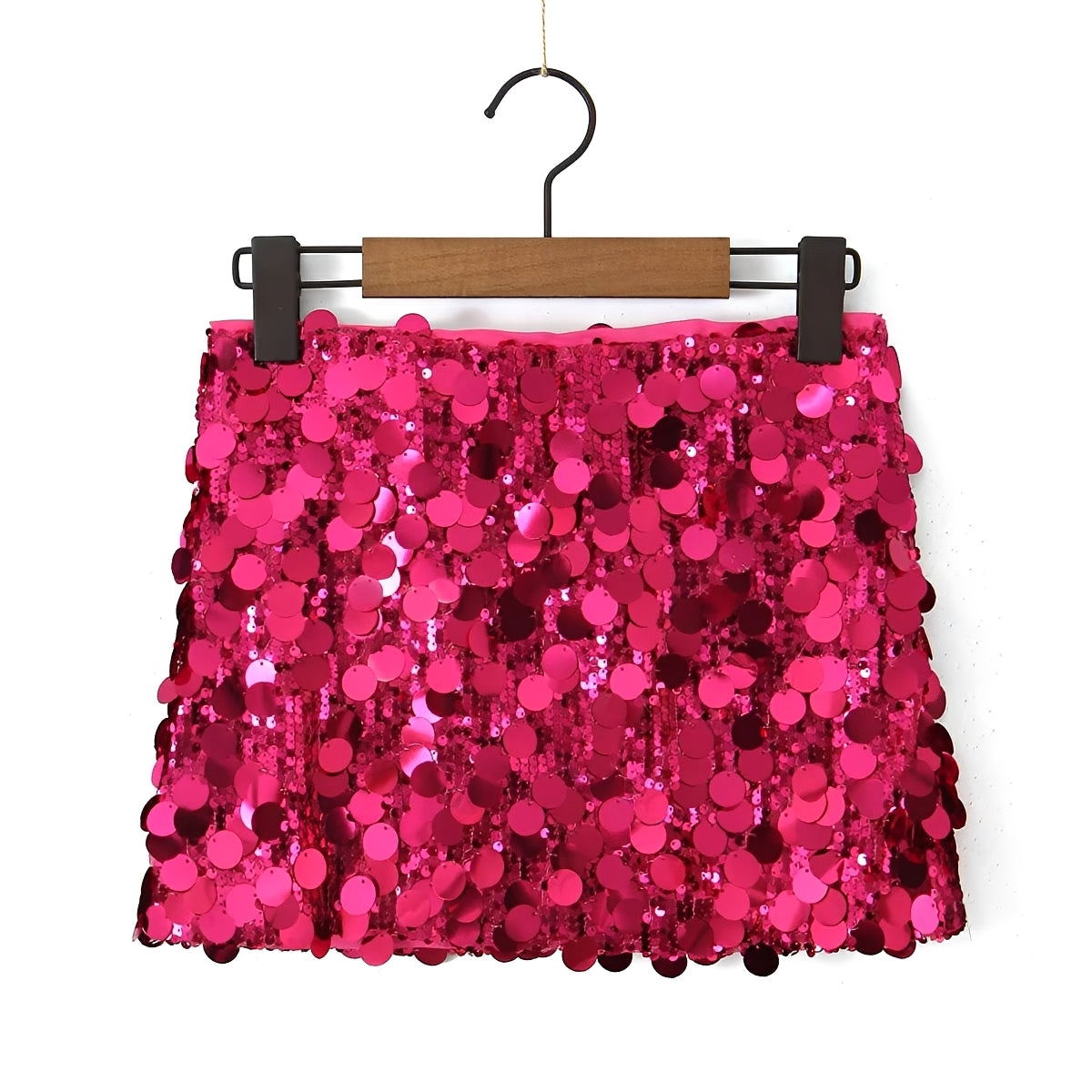 Abbey - Chic Gleaming Mini Skirt