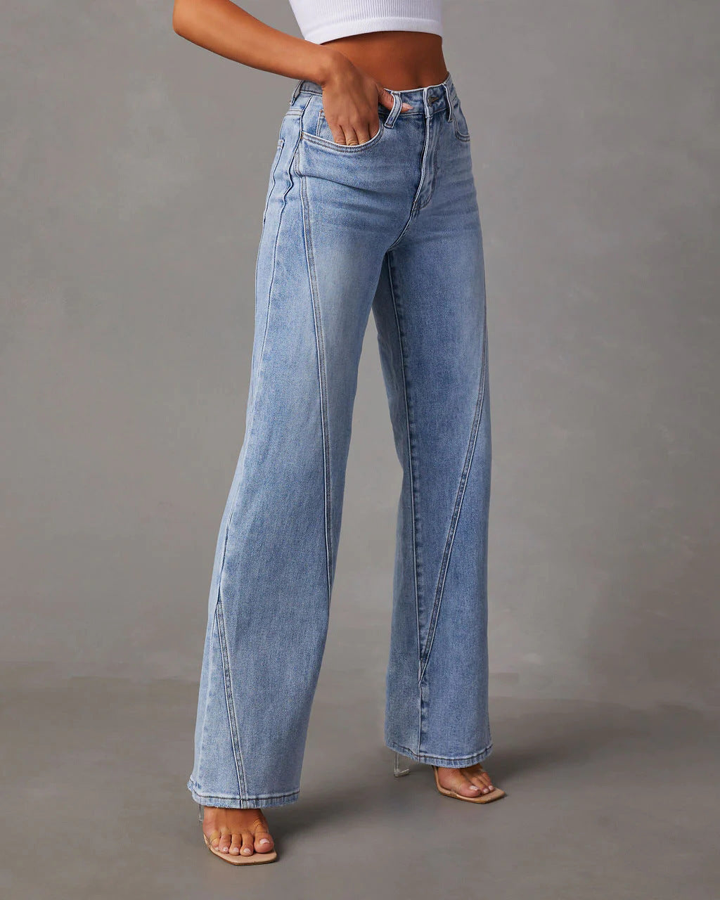 Rhian - Trendy Wide-Leg Jeans
