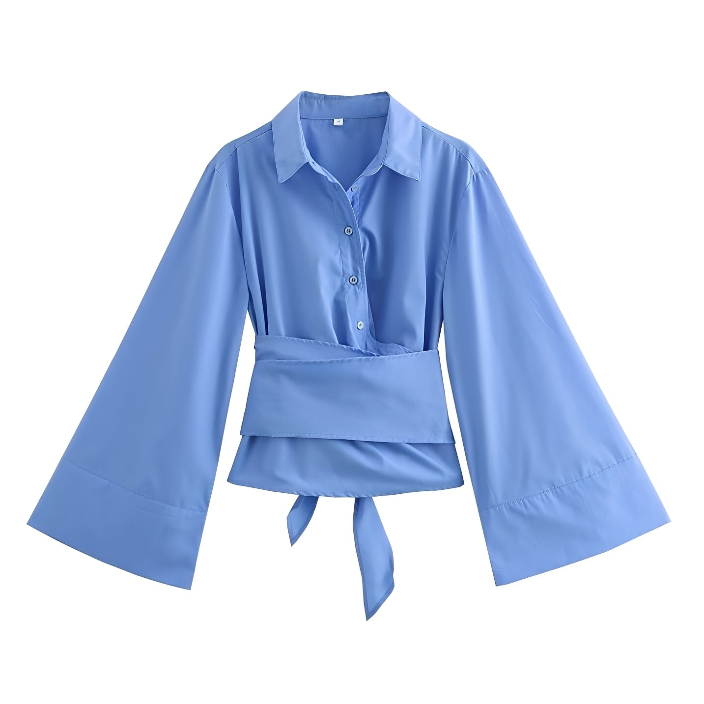 Shania - Trendy women's top with loose fit and belt