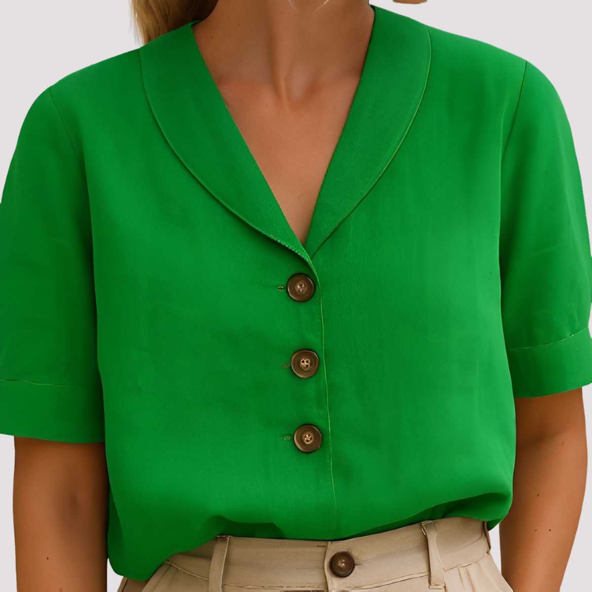 Mariyah - Chic V-Neck Blouse