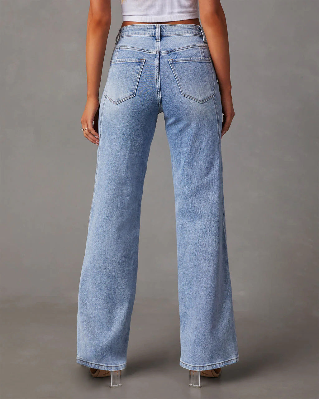 Rhian - Trendy Wide-Leg Jeans