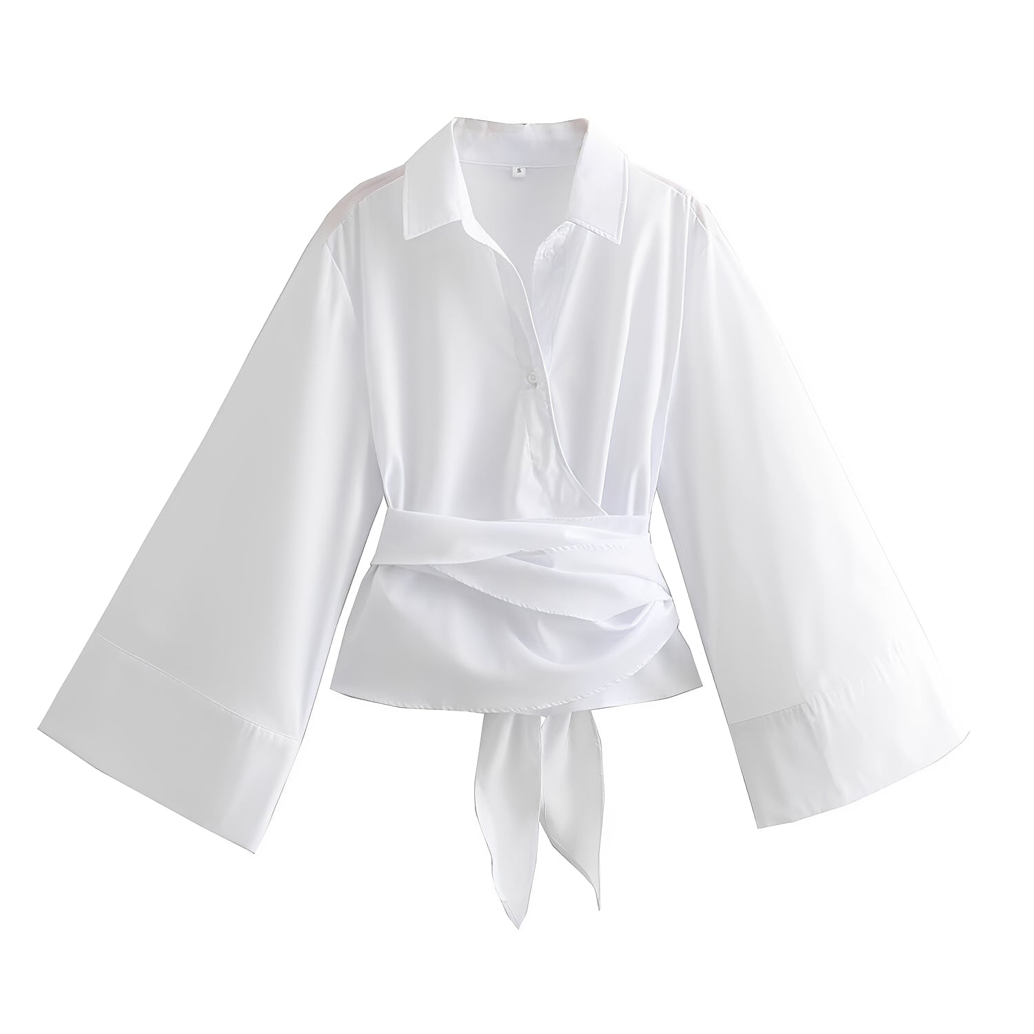 Shania - Trendy women's top with loose fit and belt
