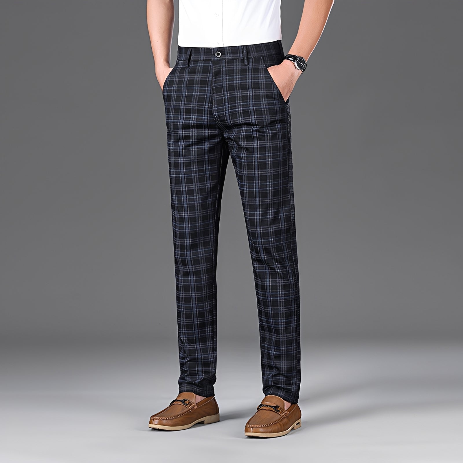 Myers - Casual Checkered Trousers