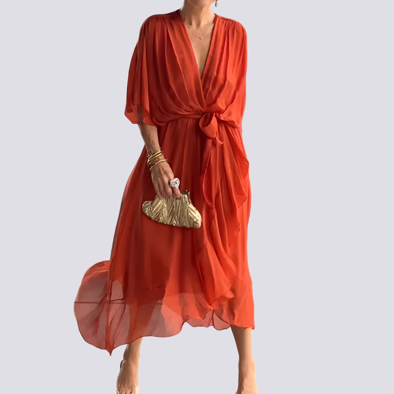 Jane - Distinctive V-neck Dress
