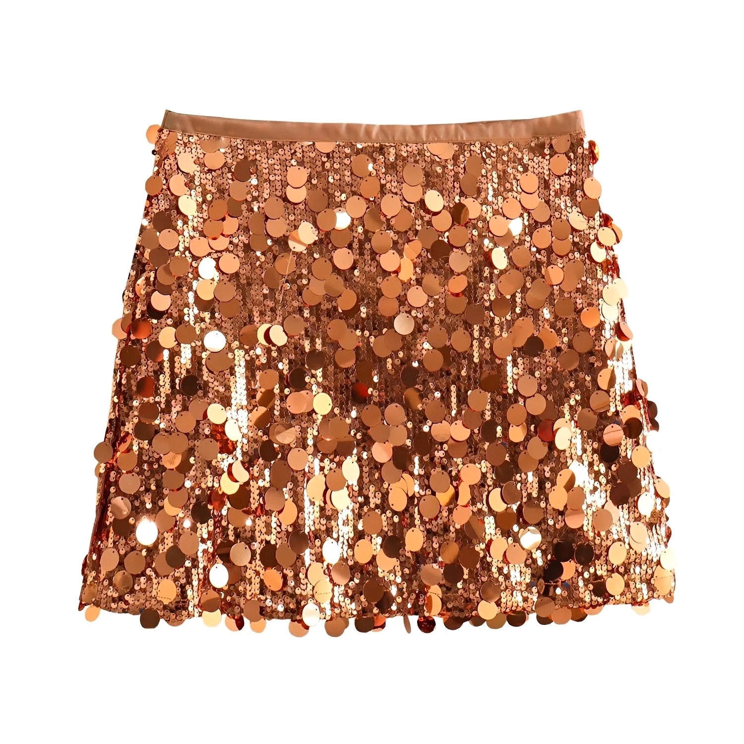 Abbey - Chic Gleaming Mini Skirt