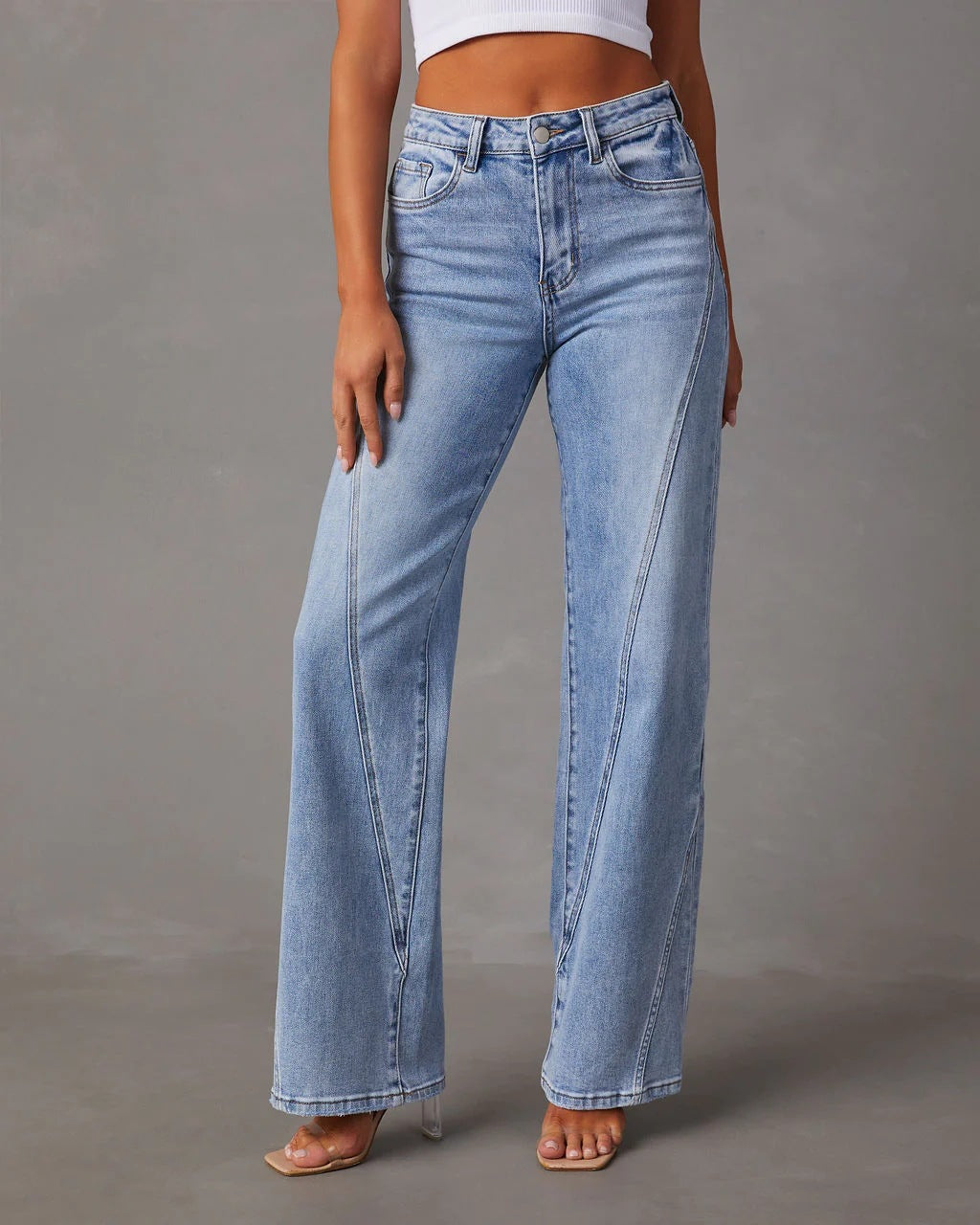 Rhian - Trendy Wide-Leg Jeans