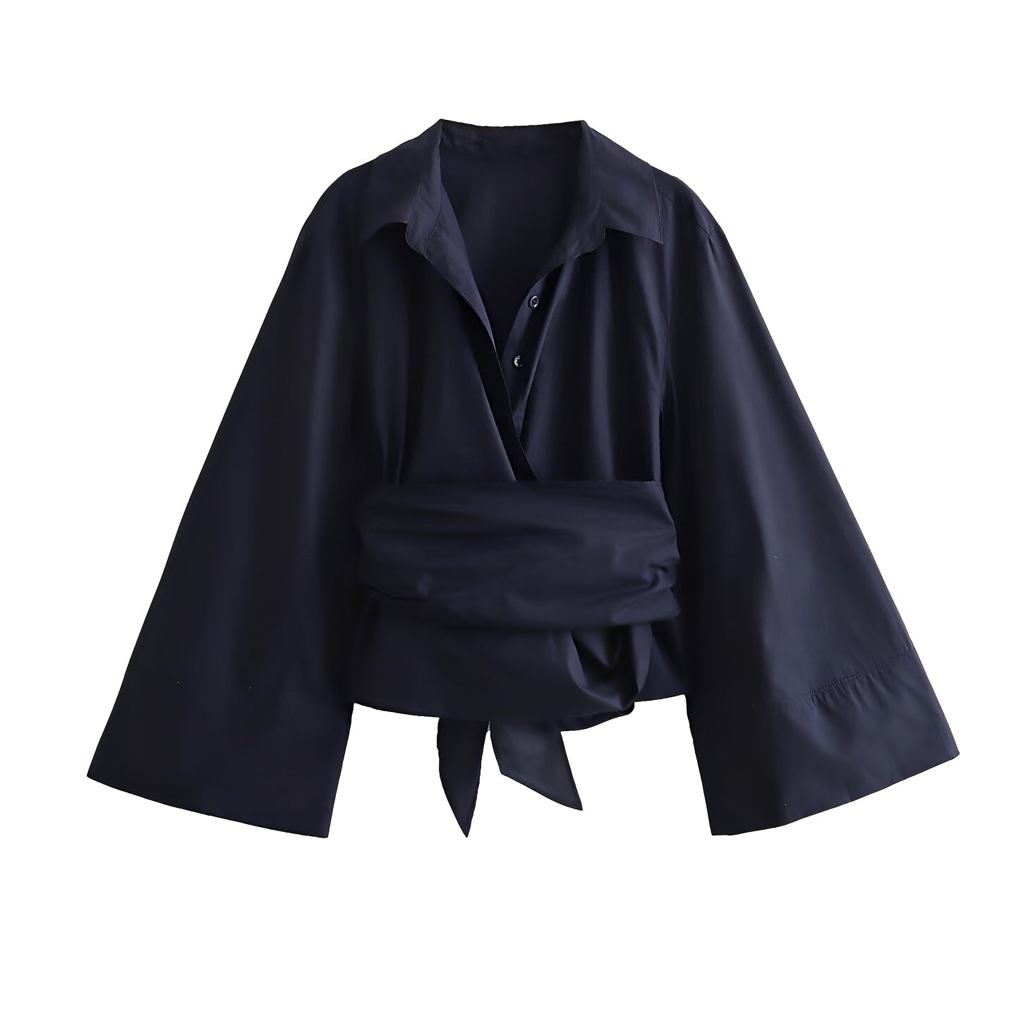 Shania - Trendy women's top with loose fit and belt
