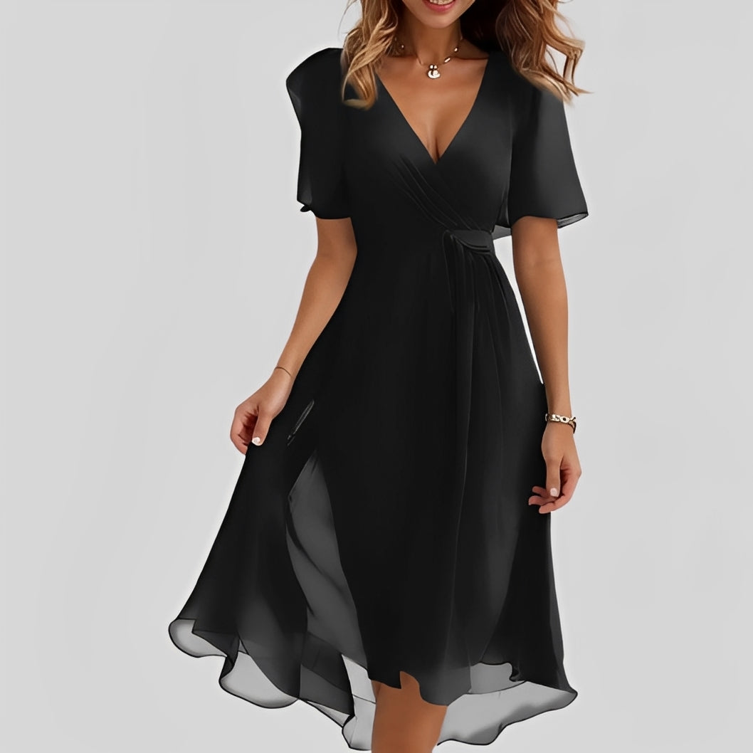 Emelia - Floral Chiffon Dress