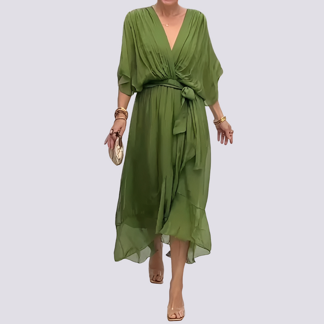 Jane - Distinctive V-neck Dress