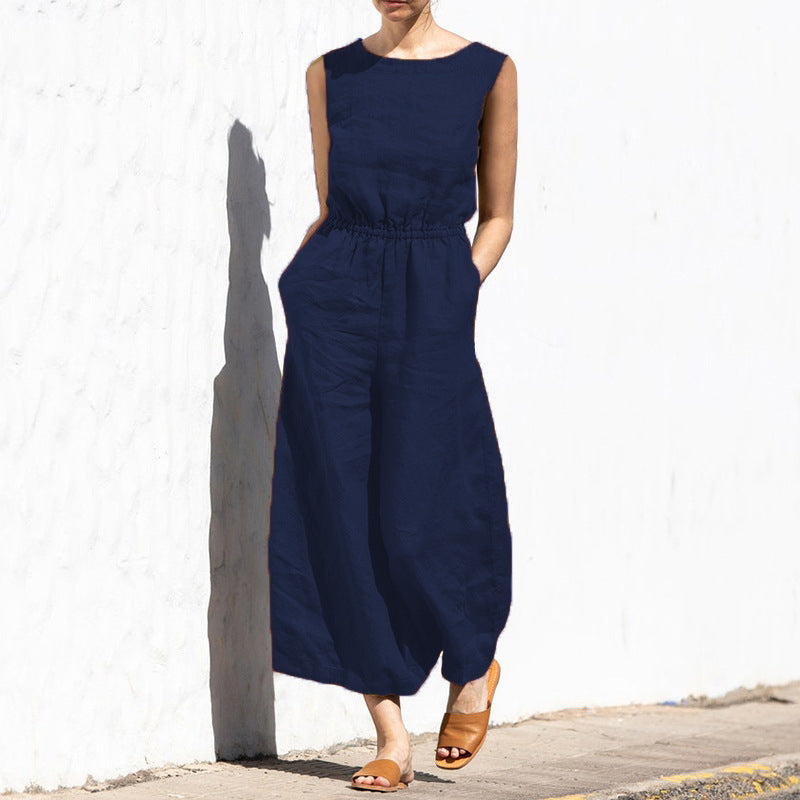 Angela - Women's Casual Sleeveless Jumpsuit