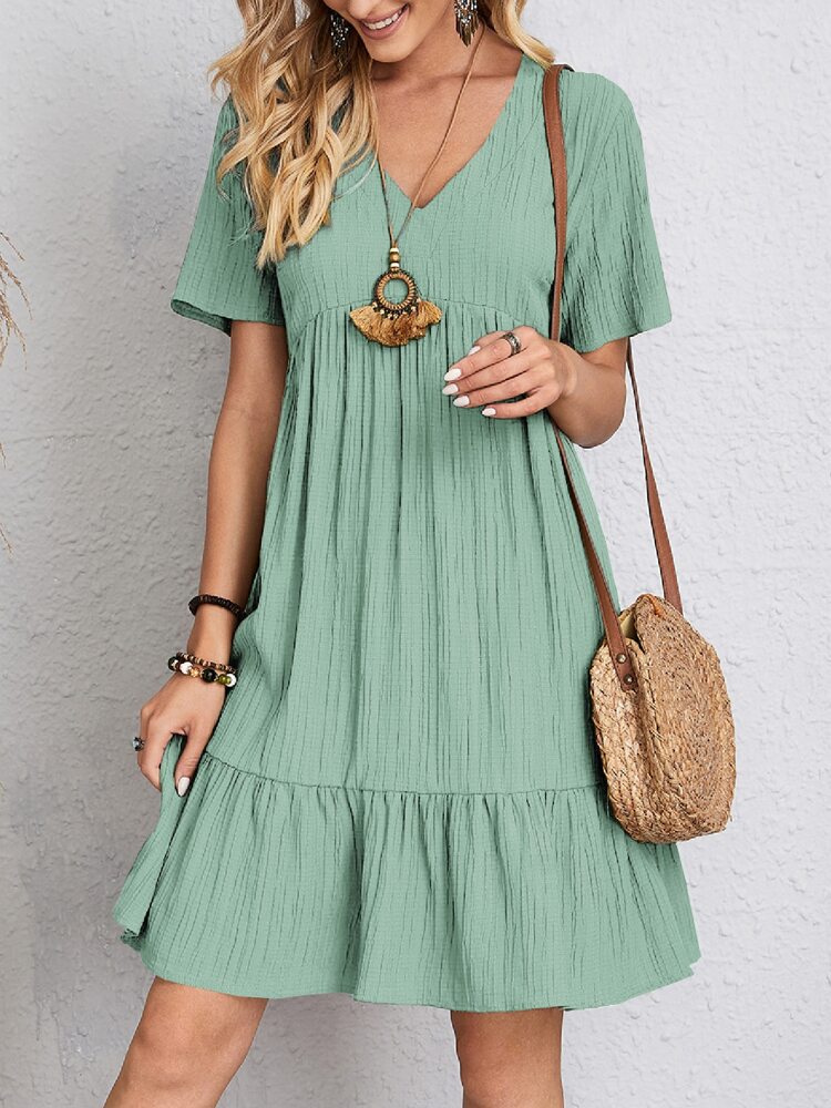 Rosie - Classic V-neck Dress