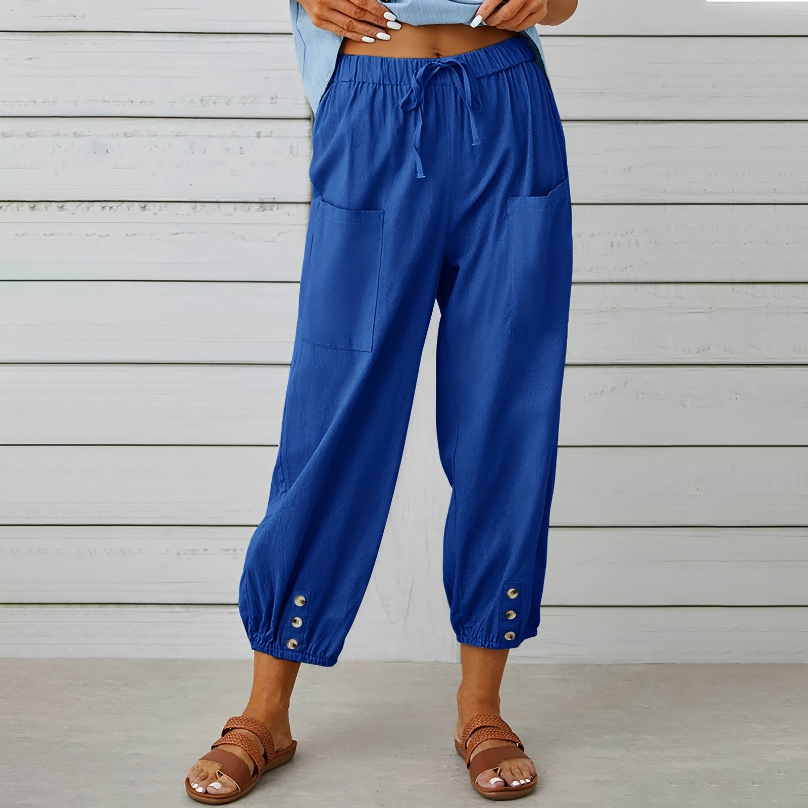 Christa - Women's Casual, Loose Cropped Pants