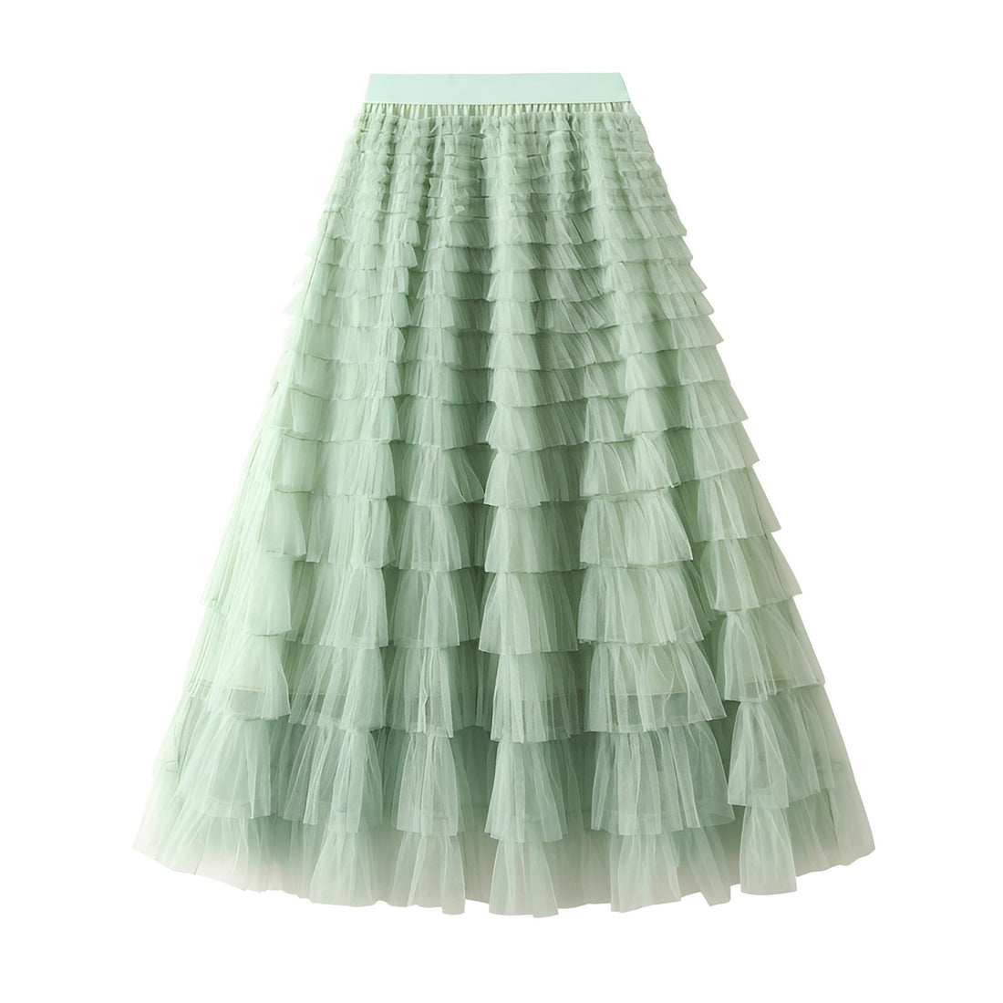 Nastia - Stylish A-line Ruffle Skirt