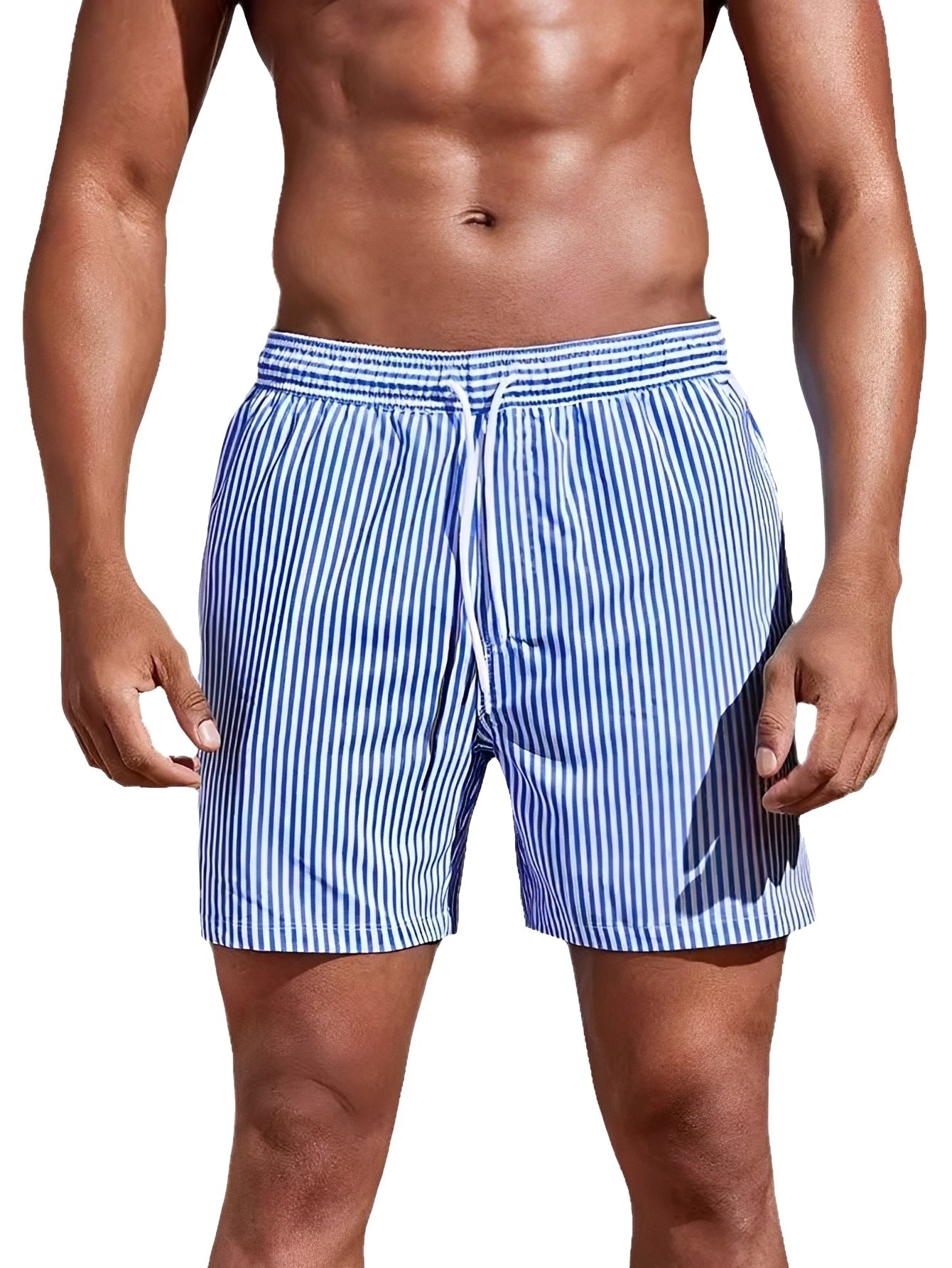 Reuben - Striped Rapid-Dry Swim Shorts