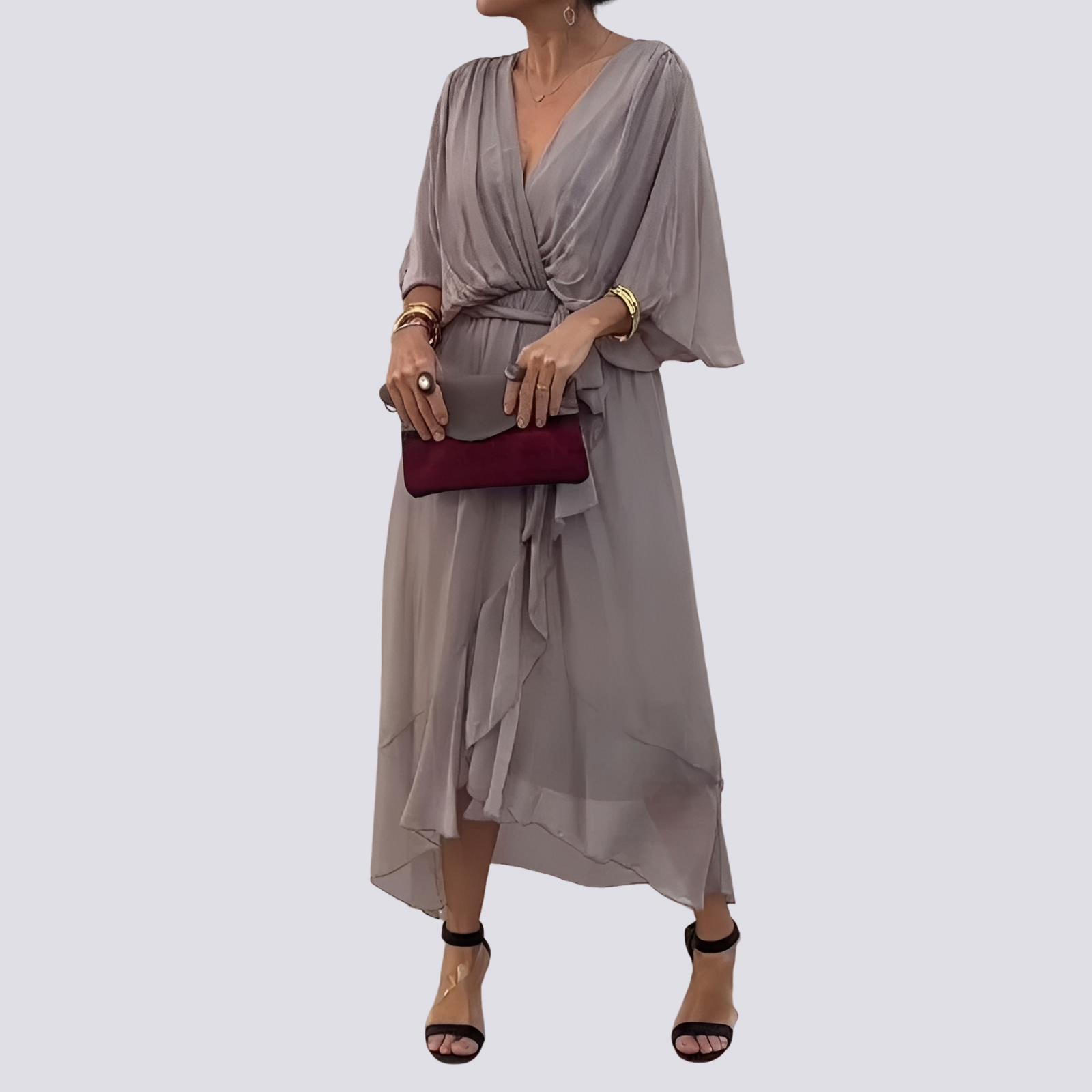 Jane - Distinctive V-neck Dress