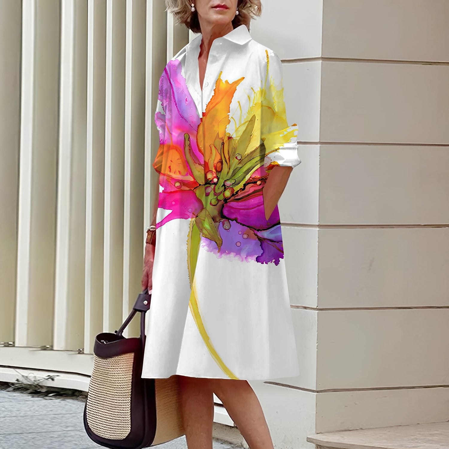 Vevien - Elegant flowy dress