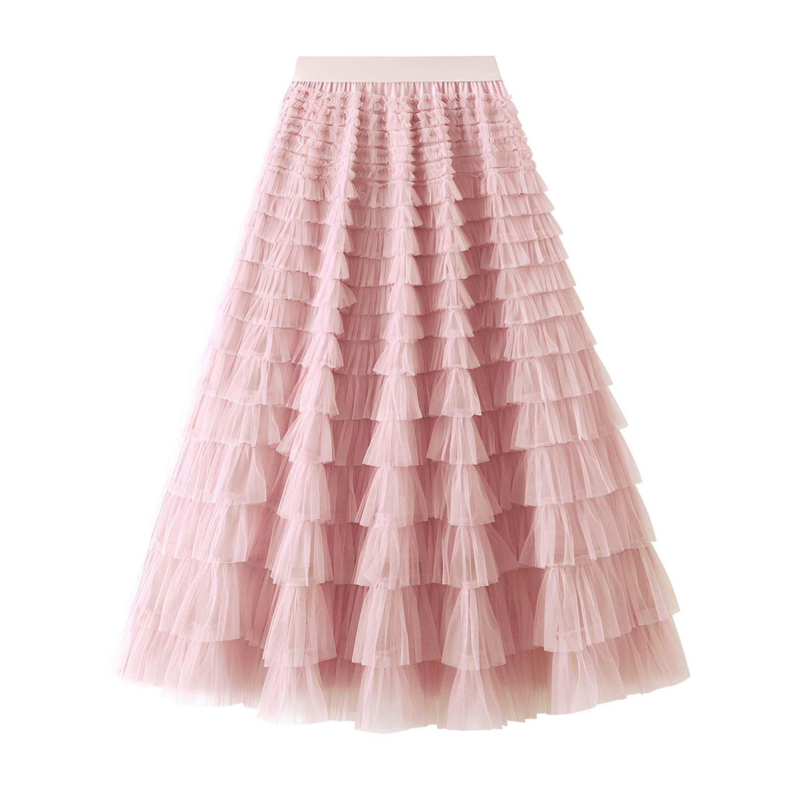 Nastia - Stylish A-line Ruffle Skirt