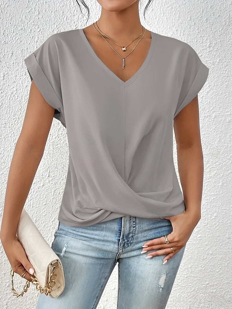 Lucie – Women's V-neck shirt – perfect for daily wear