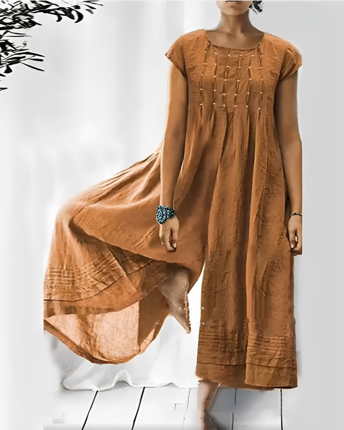 Claudia - Trendy short-sleeve women's jumpsuit