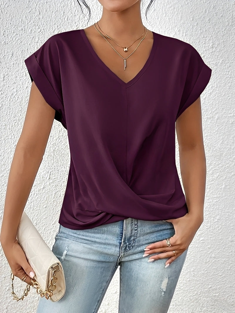 Lucie – Women's V-neck shirt – perfect for daily wear