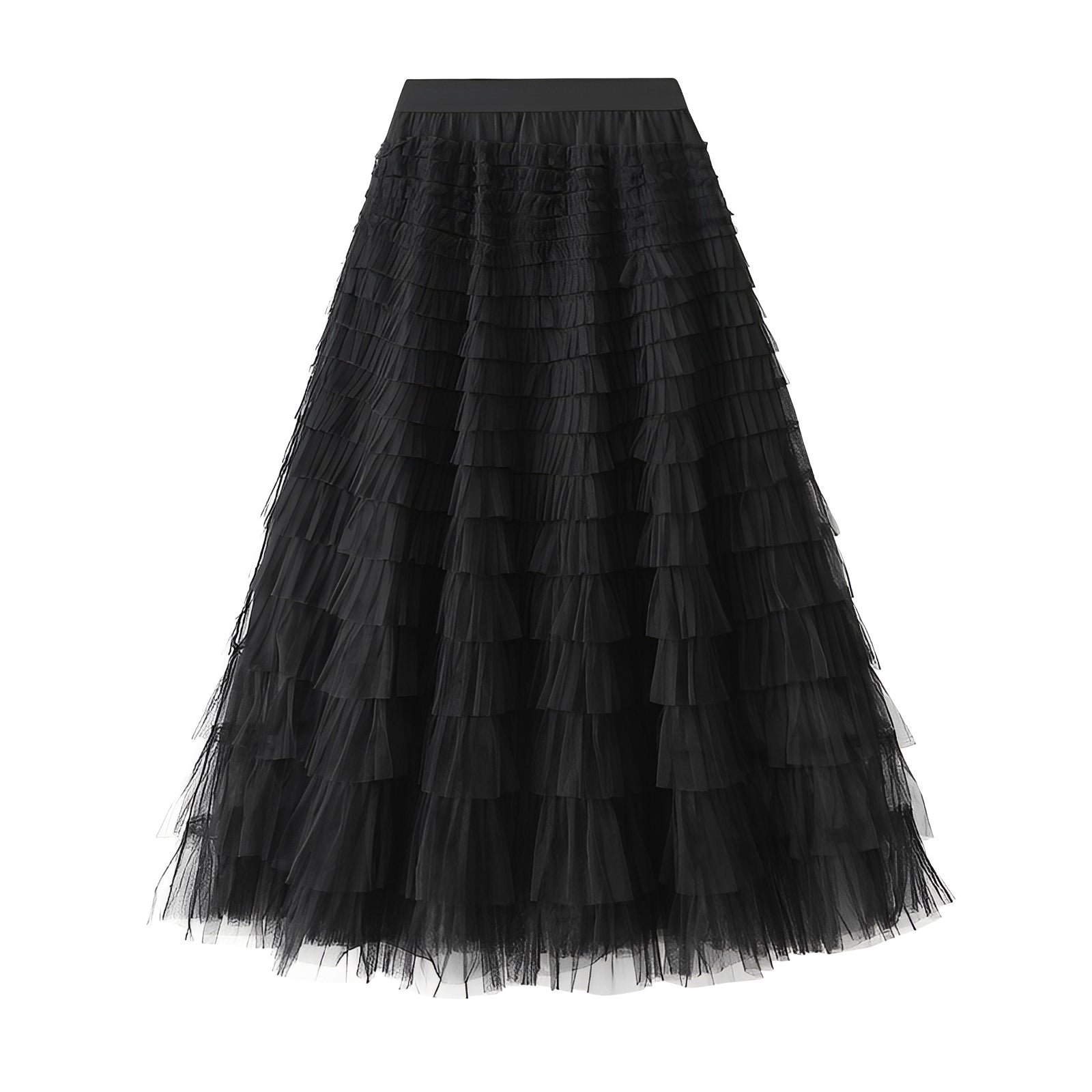 Nastia - Stylish A-line Ruffle Skirt