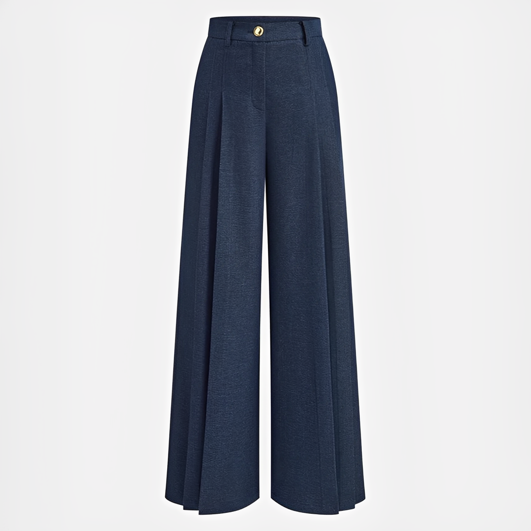 Odessa - Relaxed Pleated Wide-Leg Pants