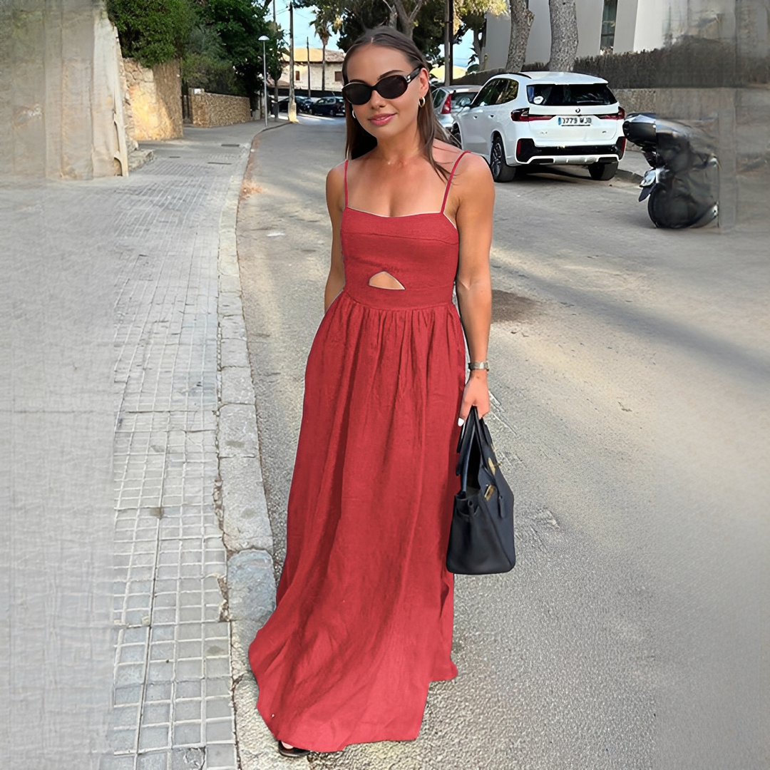 Meadel - Chic sleeveless long dress