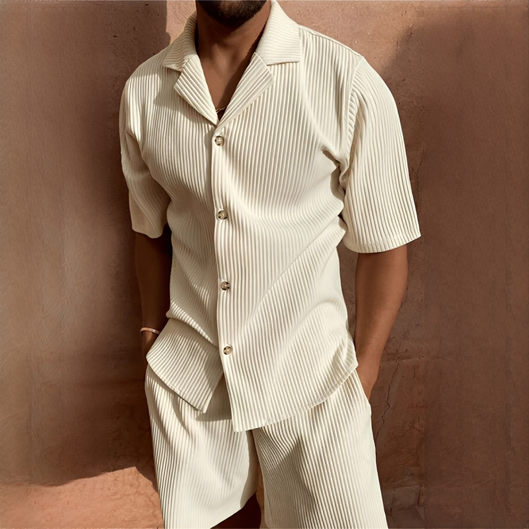 Junmar - Casual shirt and shorts set for men