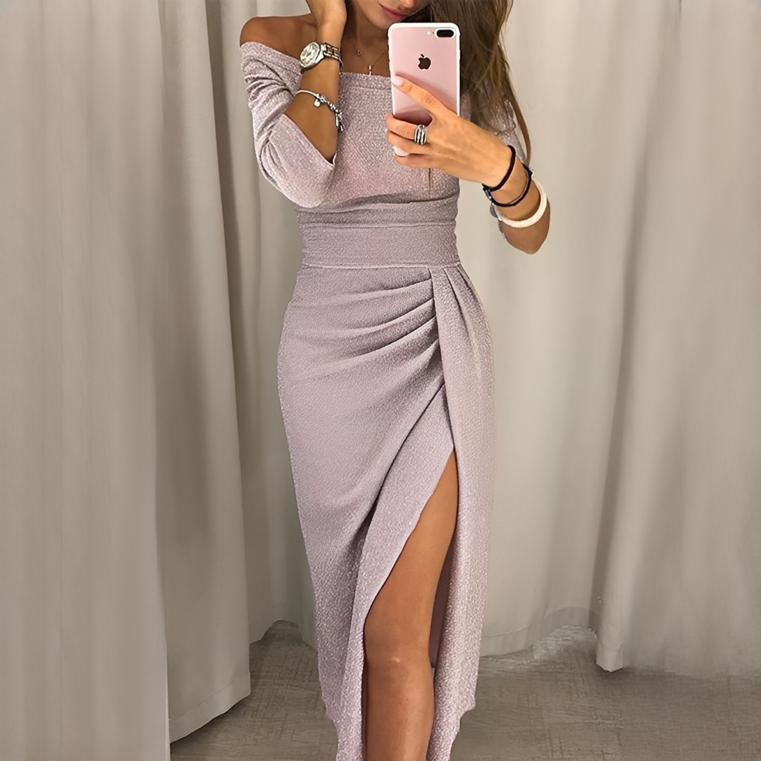 Cristy - Elegant off-shoulder dress for women