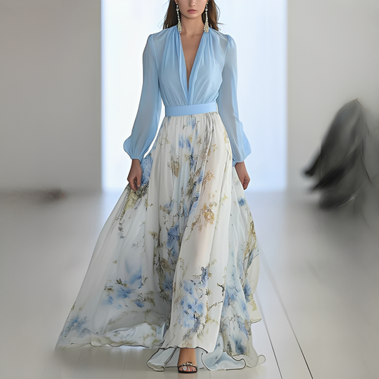 Mitchellie - Elegant V-neck dress for women