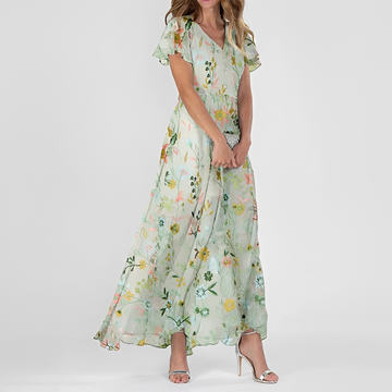 Lily - Elegant floral maxi dress