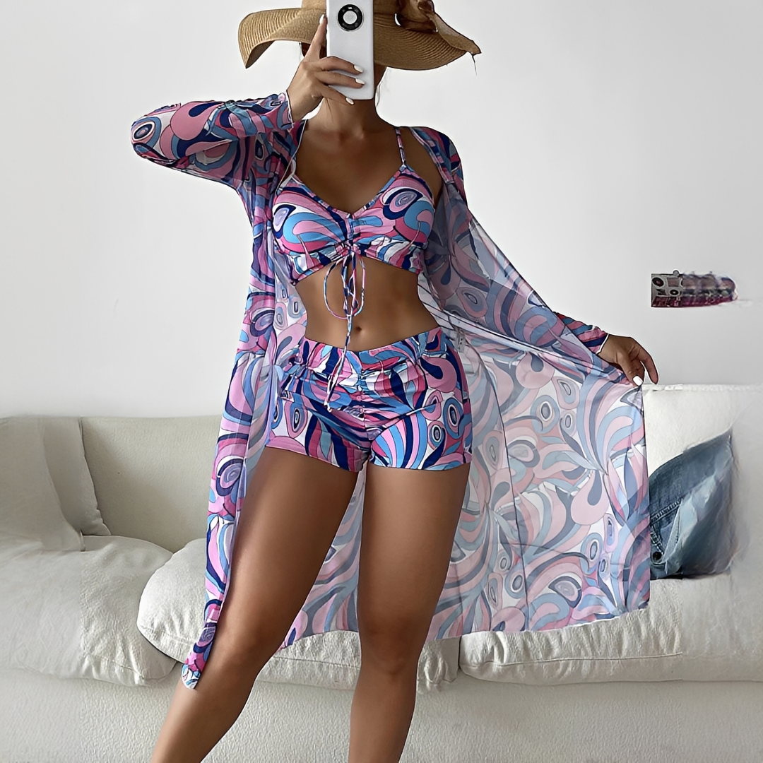 Elza - Trendy Three-Piece Swimwear Set