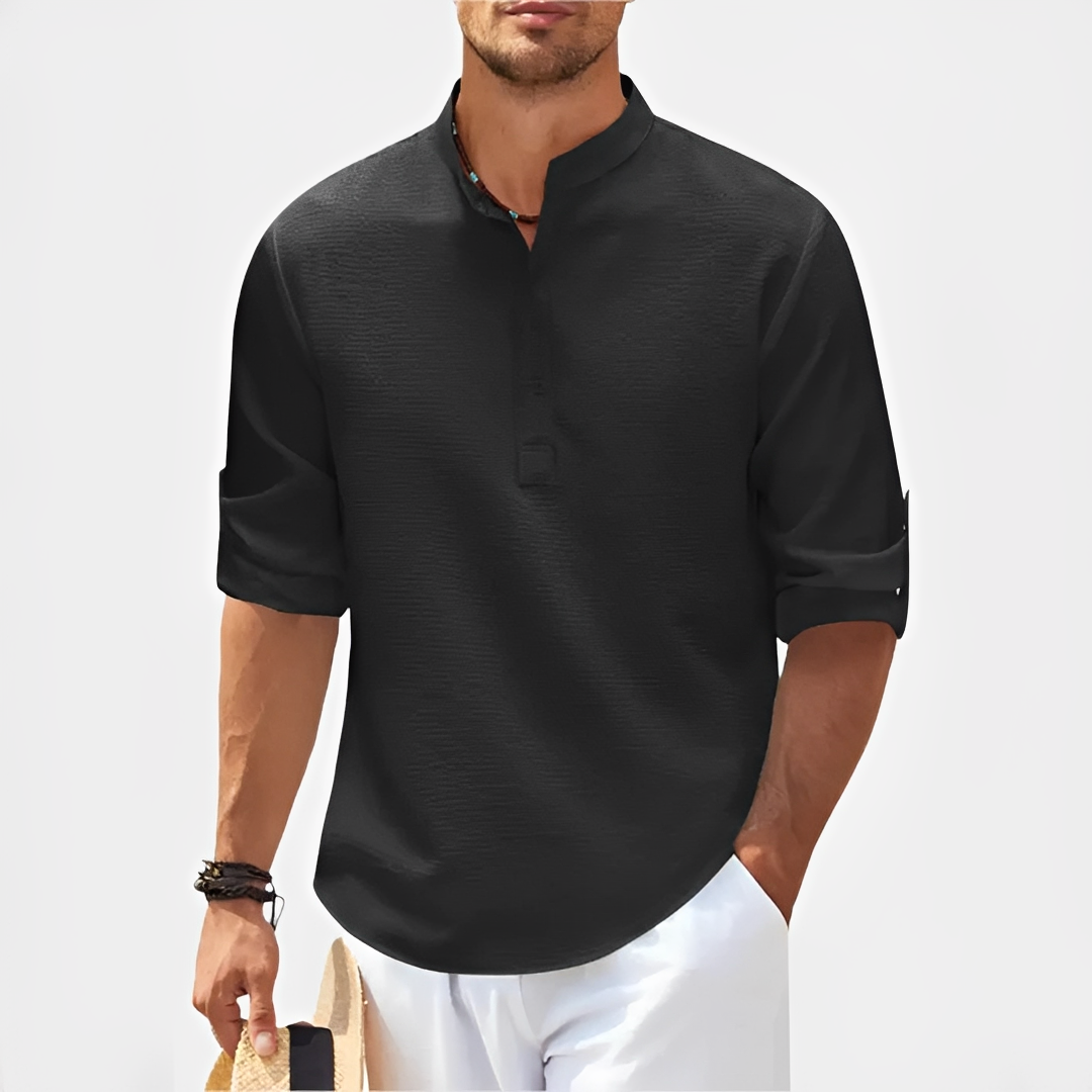 Khenneth - Trendy summer long-sleeve shirt for men