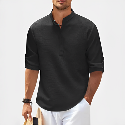 Khenneth - Trendy summer long-sleeve shirt for men