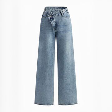 Jolina - Pants with Asymmetrical Waistline