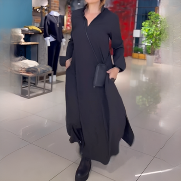 Cassie - Relaxed Dress with Long Sleeves