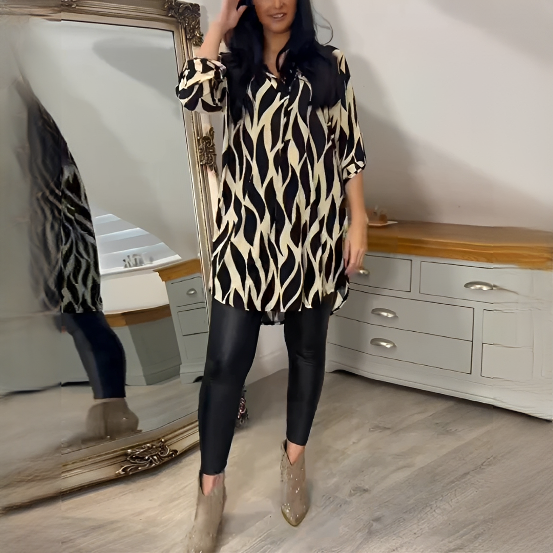 Desiree - Trendy V-neck Blouse