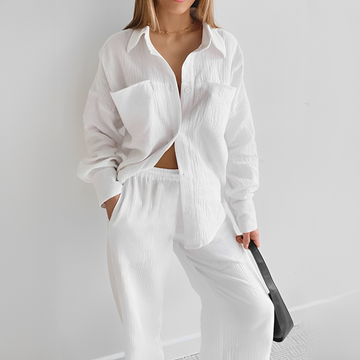 Lucille - Relaxed Two-Piece Trousers Ensemble