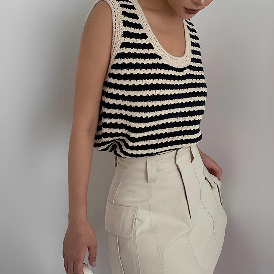 Eloise - Stylish striped cardigan