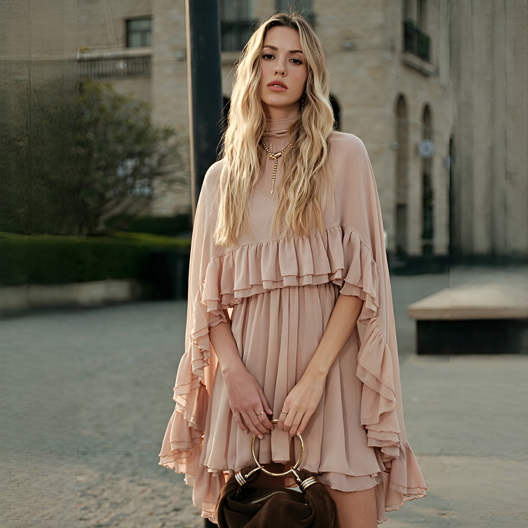 Zhuchin - Fashionable dress with ruffles