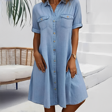 Naomi - Casual Button-Down Short Dress