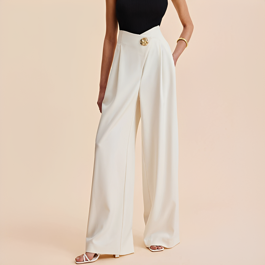 Joyce - High-Waist Wide-Leg Pants