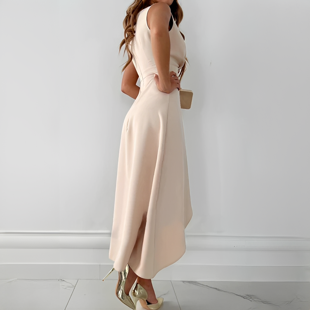 Alemarie - Elegant Sleeveless Wrap Dress for Women