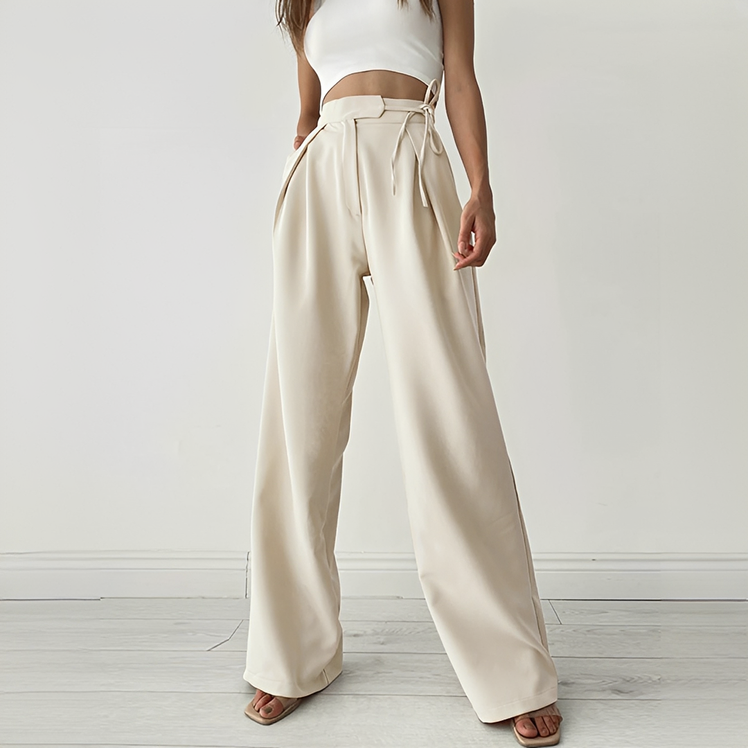Ezra - Casual Wide Leg Trousers