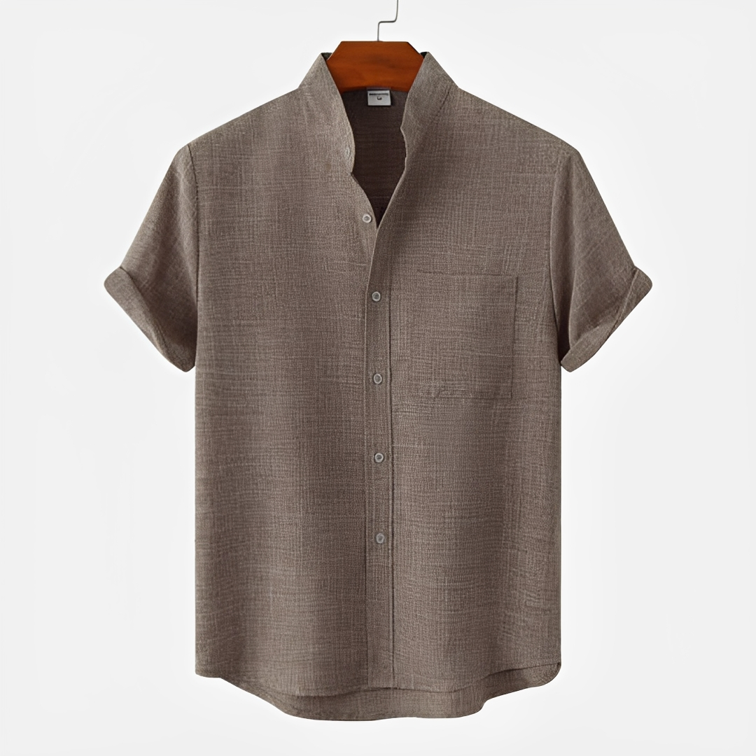 Hayden - Basic Button-Up Polo Shirt
