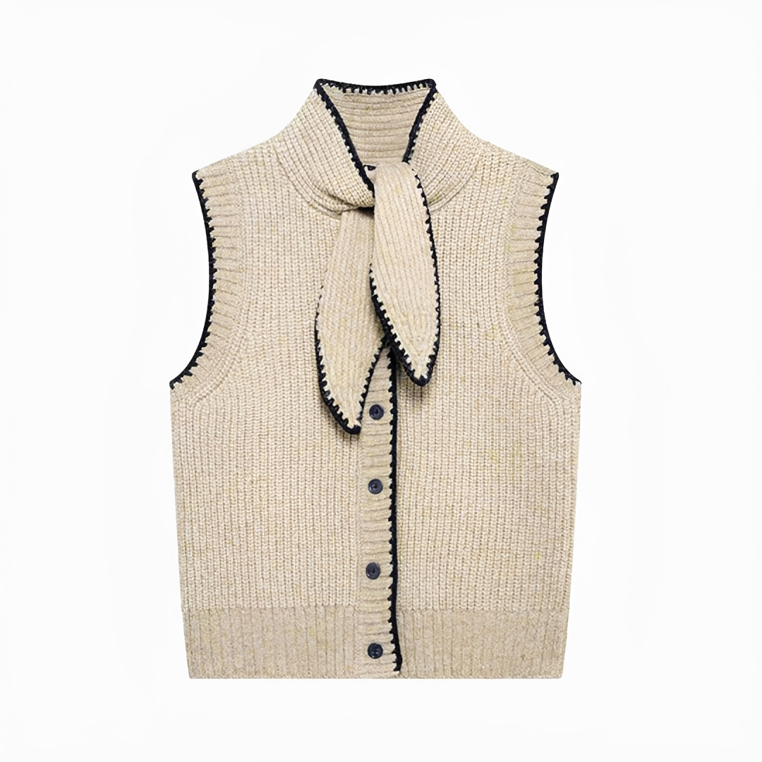 Dahlia - Stylish Tie Neck Vest