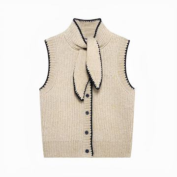 Dahlia - Stylish Tie Neck Vest